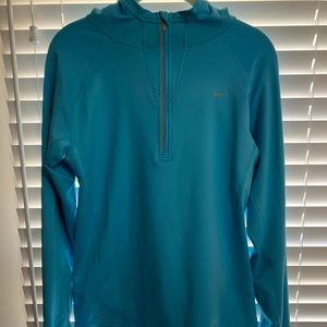 Nike Dry fit 3/4 zip hooded jacket